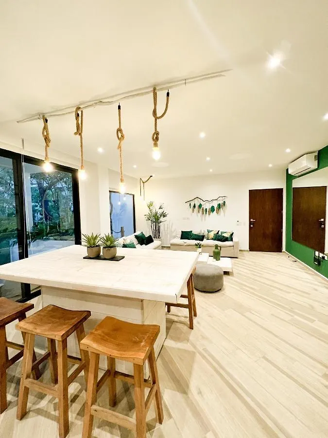 El Refugio Verde En La Veleta Espacioso Y Acogedor Con Top Amenities 2 Dormitorios Tulum Apartment